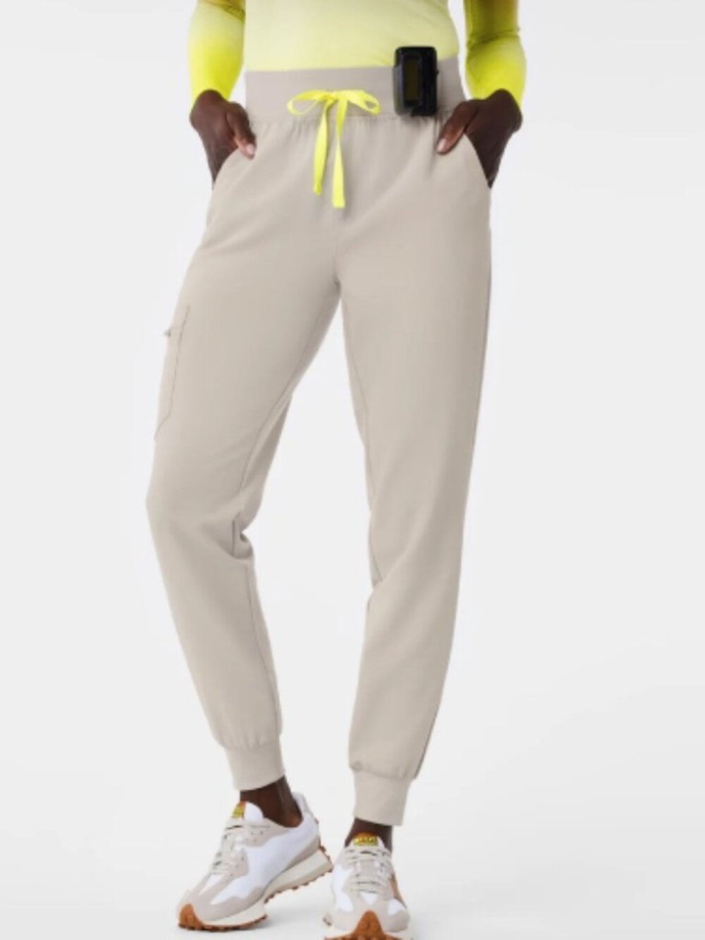 Figs high waisted Zamora joggers - Size 2XL Petite - Taupe